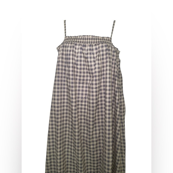 WeWoreWhat NWT Gingham Smocked Shift Midi Dress Size XL - Picture 4 of 7